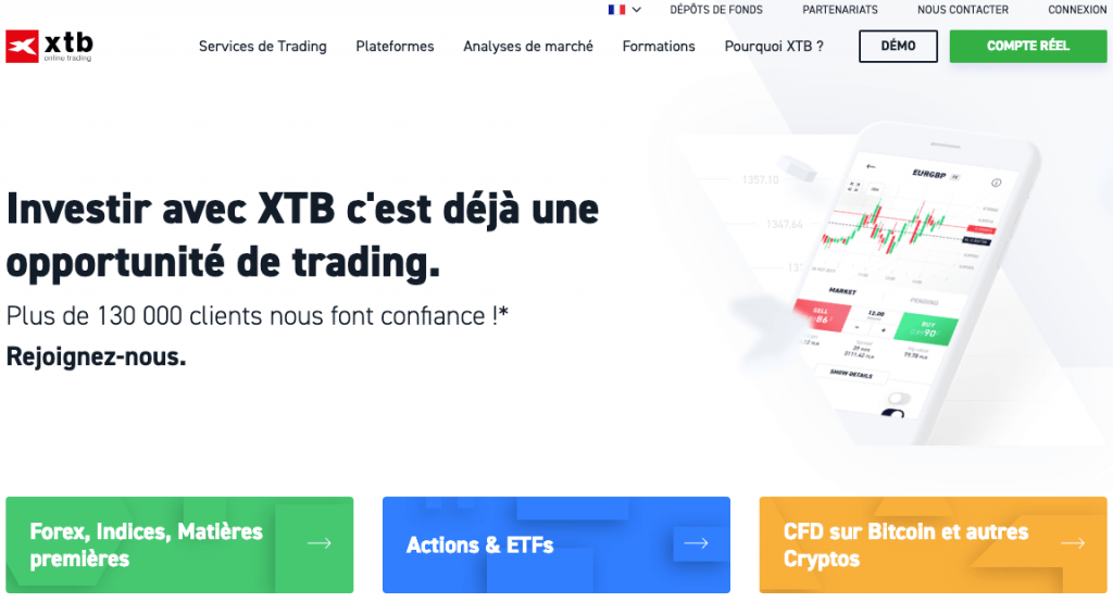 XTB accueil