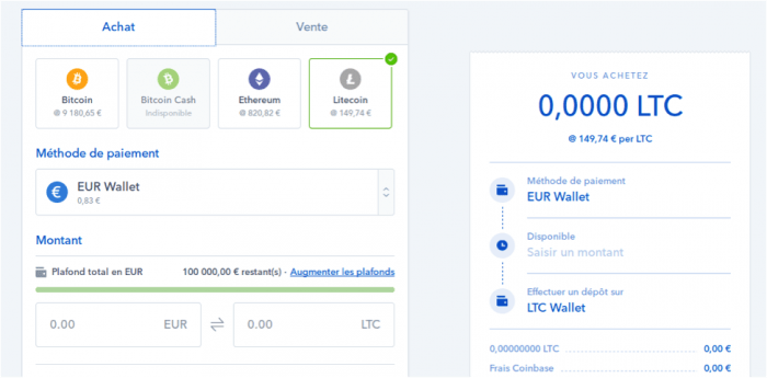 Achat BTC Avis coinbase