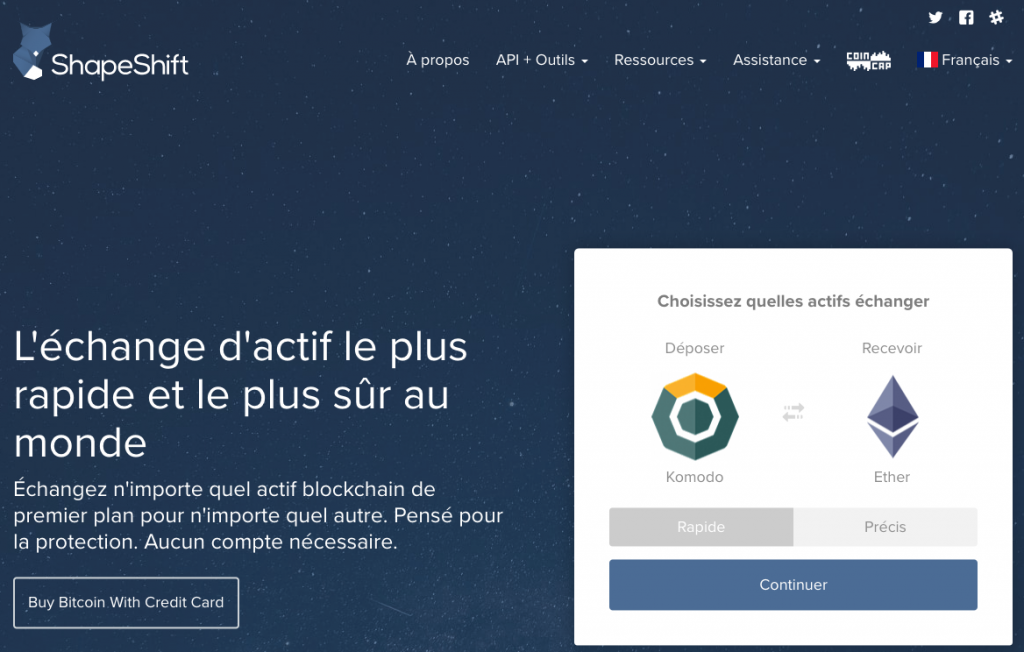 ShapeShift home