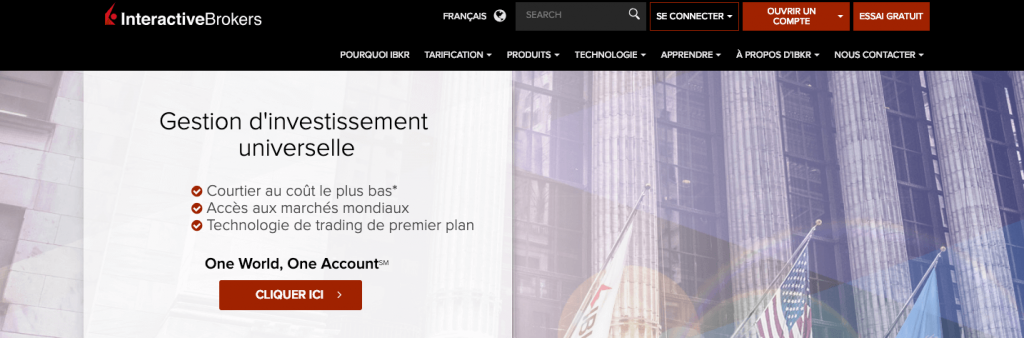 Interactive Brokers accueil