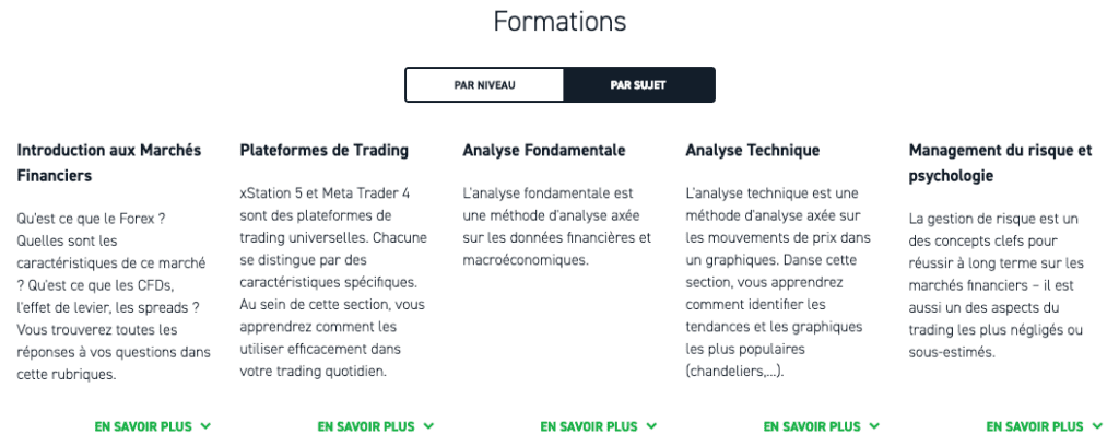 Formation XTB