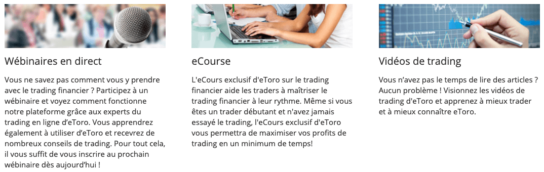 eToro Formations