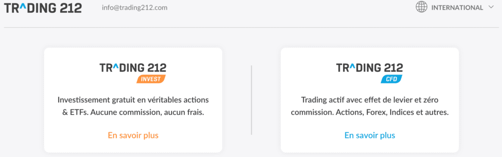 Trading 212 comptes