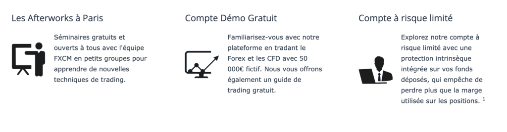 les avantages FXCM