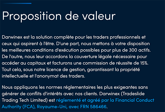proposition de valeur darwinex