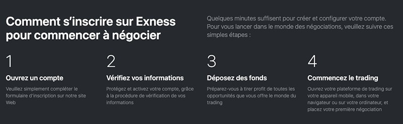 image expliquant comment s'inscrire chez exness broker